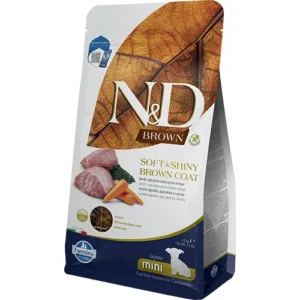 FARMINA N&D BROWN DOG Dry Lamb Spirulina&Carrot PUPPY MINI 1.5 kg