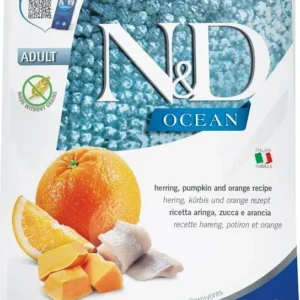 FARMINA N&D OCEAN CAT Dry Herring Pumpkin&Orange ADULT 300 g