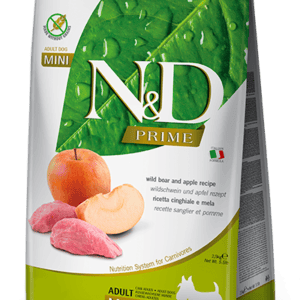 FARMINA N&D PRIME DOG Dry Wild Boar&Apple ADULT MINI 2,5 kg