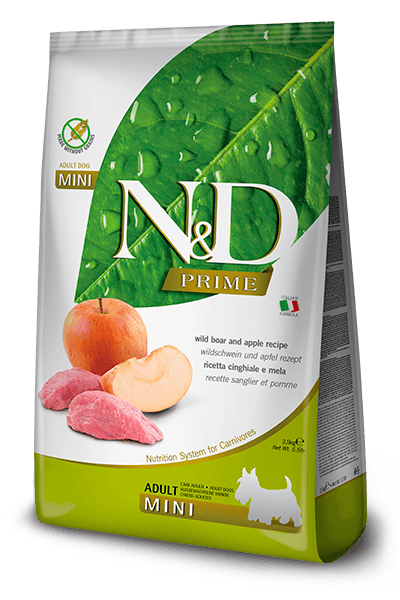 FARMINA N&D PRIME DOG Dry Wild Boar&Apple ADULT MINI 2,5 kg FARMINA N&D PRIME DOG Dry Wild Boar&Apple ADULT MINI 2,5 kg