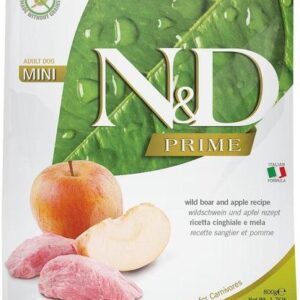 FARMINA N&D PRIME DOG Dry Wild Boar&Apple ADULT MINI 800 g