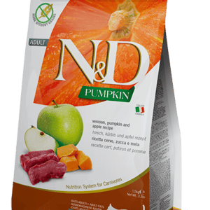 FARMINA N&D PUMPKIN CAT Dry Venison&Apple ADULT 1.5 kg