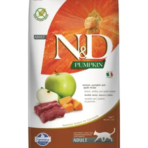FARMINA N&D PUMPKIN CAT Dry Venison&Apple ADULT 5 kg