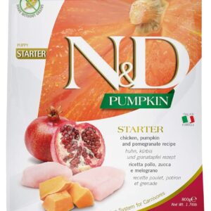 FARMINA N&D PUMPKIN DOG Dry Chicken&Pomegranate STARTER PUPPY ALL BR 800 g