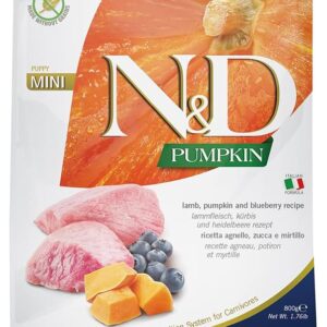 FARMINA N&D PUMPKIN DOG Dry Lamb&Blueberry PUPPY MINI 800 gr