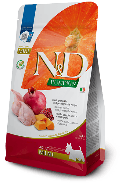 FARMINA N&D PUMPKIN DOG Dry Quail&Pomegr ADULT MINI 2 kg FARMINA N&D PUMPKIN DOG Dry Quail&Pomegr ADULT MINI 2 kg