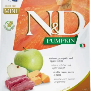FARMINA N&D PUMPKIN DOG Dry Venison&Apple ADULT MINI 2 kg