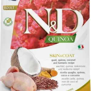 FARMINA N&D QUINOA CAT Dry SKIN&COAT Quail&Coconut ADULT 1.5 kg