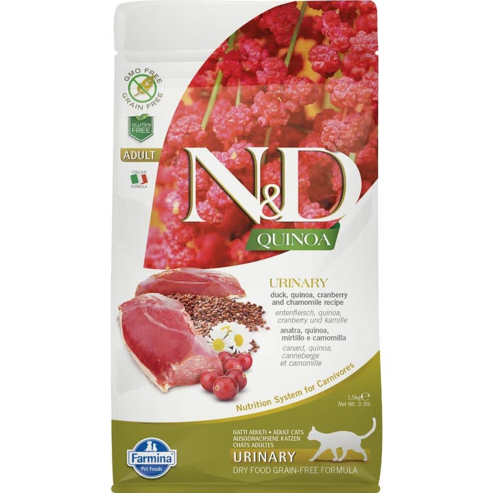 FARMINA N&D QUINOA CAT Dry URINARY Duck&Cranberry ADULT 1.5 kg FARMINA N&D QUINOA CAT Dry URINARY Duck&Cranberry ADULT 1.5 kg