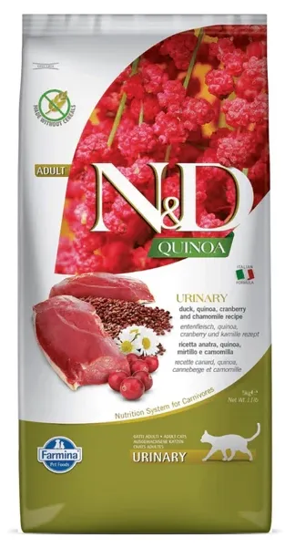 FARMINA N&D QUINOA CAT Dry URINARY Duck&Cranberry ADULT 5 kg FARMINA N&D QUINOA CAT Dry URINARY Duck&Cranberry ADULT 5 kg