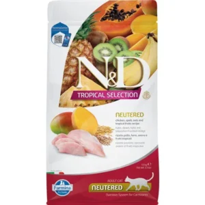 FARMINA N&D TROPICAL SELECTION CAT Dry Chicken Spelt Oats NEUTERED 1.5 kg