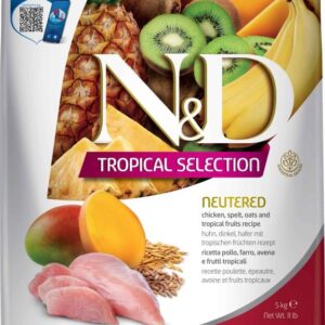 FARMINA N&D TROPICAL SELECTION CAT Dry Chicken Spelt Oats NEUTERED 4+1 kg
