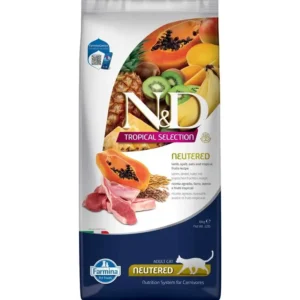 FARMINA N&D TROPICAL SELECTION CAT Dry Lamb Spelt Oats NEUTERED 10 kg