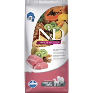 FARMINA N&D TROPICAL SELECTION DOG Dry Pork ADULT MED&MAX 10 kg