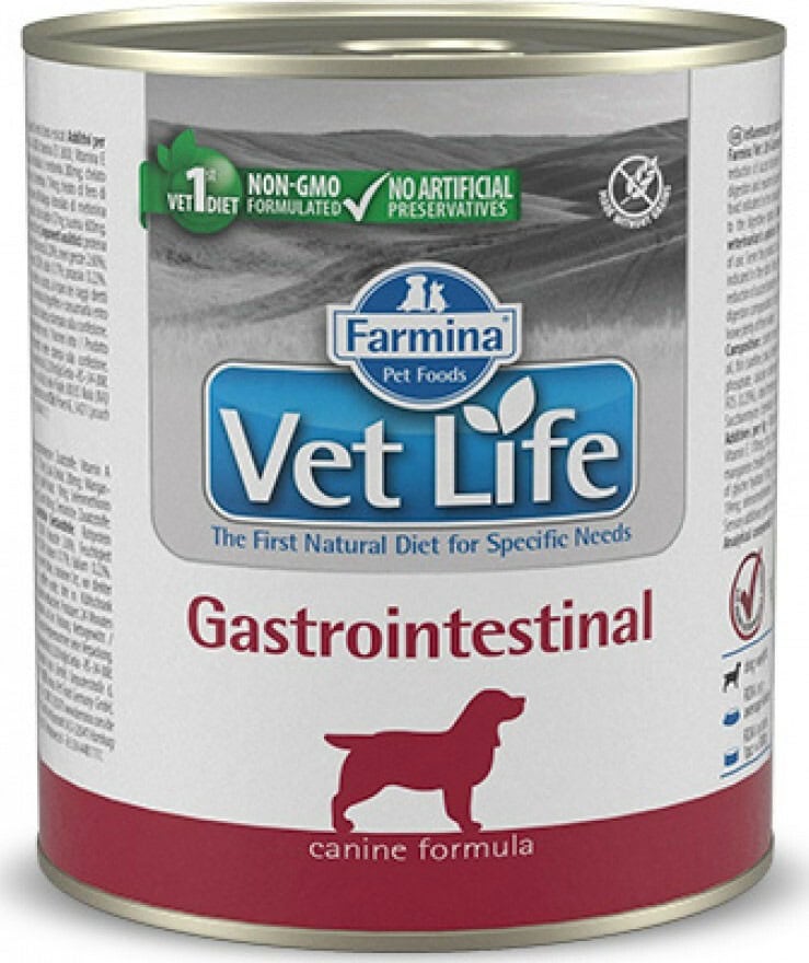 FARMINA VET LIFE DOG Wet GASTROINTESTINAL 300 gr x 6vnt FARMINA VET LIFE DOG Wet GASTROINTESTINAL 300 gr x 6vnt