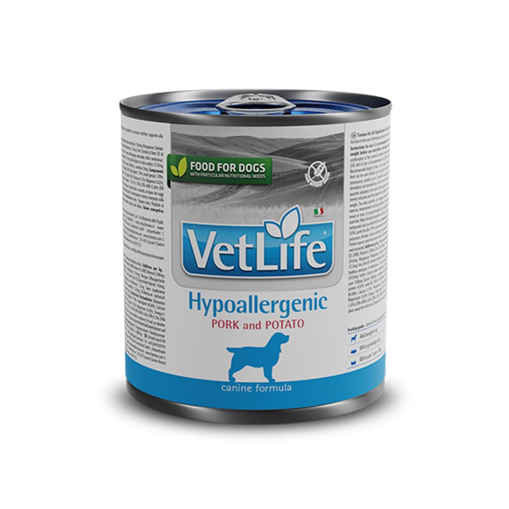 FARMINA VET LIFE DOG Wet HYPOALLERGENIC Pork&Potato 300 gr x 6vnt FARMINA VET LIFE DOG Wet HYPOALLERGENIC Pork&Potato 300 gr x 6vnt