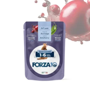 FORZA10 Maintenance Adult konservai sterilizuotoms katėms 1-6 metų su ančiuviais