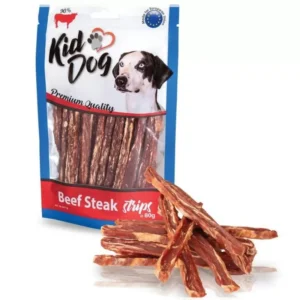 KIDDOG Strips jautienos natūralios juostelės 80g