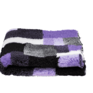 VetBed patiesalas 100x75 cm pilki violetiniai kvadratėliai