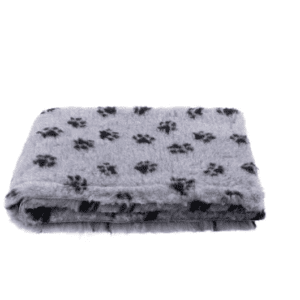 VetBed šunims 100x75cm pilkas su juodomis pėdutėmis