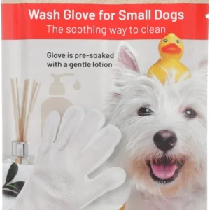 Pirštinė šunims valyti su losjonu, vienkartinė