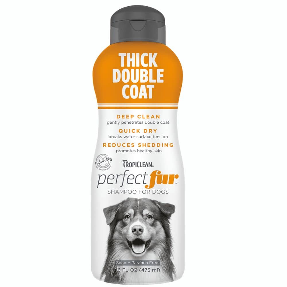 TropiClean PerfectFur Thick Double Coat šampūnas tankiam dvigubam kailiui 473 ml TropiClean PerfectFur Thick Double Coat šampūnas tankiam dvigubam kailiui 473 ml