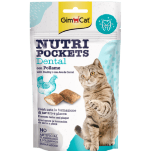 GimCat Nutri Pockets Dental skanėstai katėms 60g