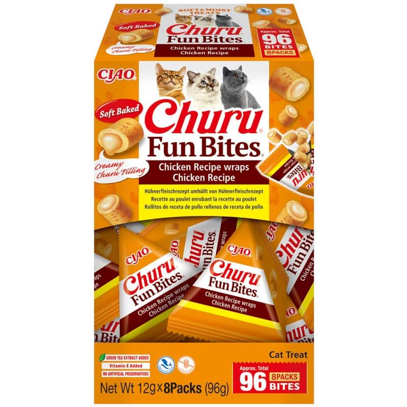 Churu Fun Bites skanėstas katėms su vištiena 95g Churu Fun Bites skanėstas katėms su vištiena 95g