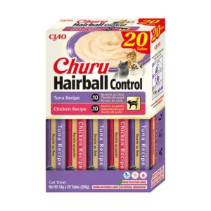 Churu Hairball kreminis skanėstas katėms su vištiena ir tunu 20vnt