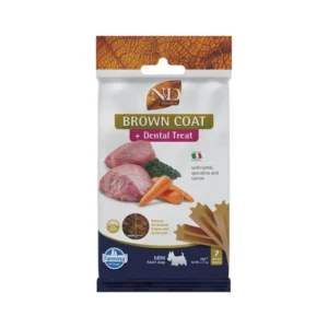 FARMINA N&D BROWN DOG TREAT Lamb Potato Carrot&Spirulina ADULT MINI 60 g