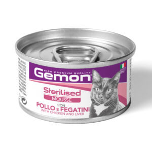 GEMON Wet Cat Mousse Sterilised Chicken Liver 85g