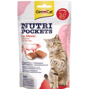 GimCat Nutri Pockets with Beef & Malt 60g