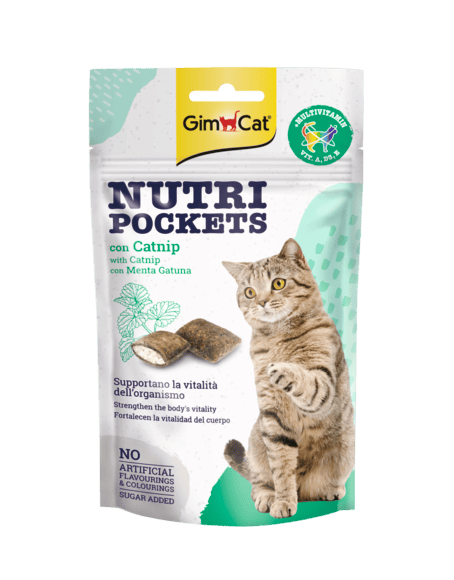 GimCat Nutri Pockets with Catnip & Multivitamin 60g GimCat Nutri Pockets with Catnip & Multivitamin 60g