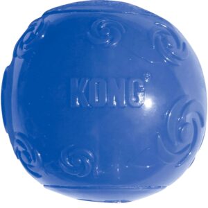 KONG Squeezz Ball-TPR kamuolys, L - 7.5 cm mėlynas