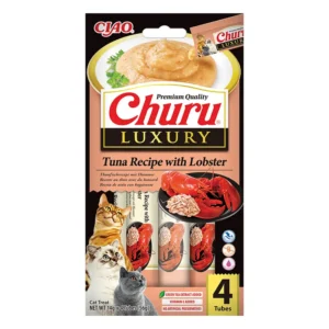 Churu Luxury kreminis skanėstas katėms su tunu ir omarais,4vnt.