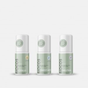 BIOCOS natūralių dezodorantų rinkinys 3vnt