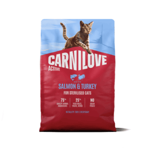 CARNILOVE ACTIVE Cat Salmon & Turkey Sterilised sausas pašaras katėms 2 kg