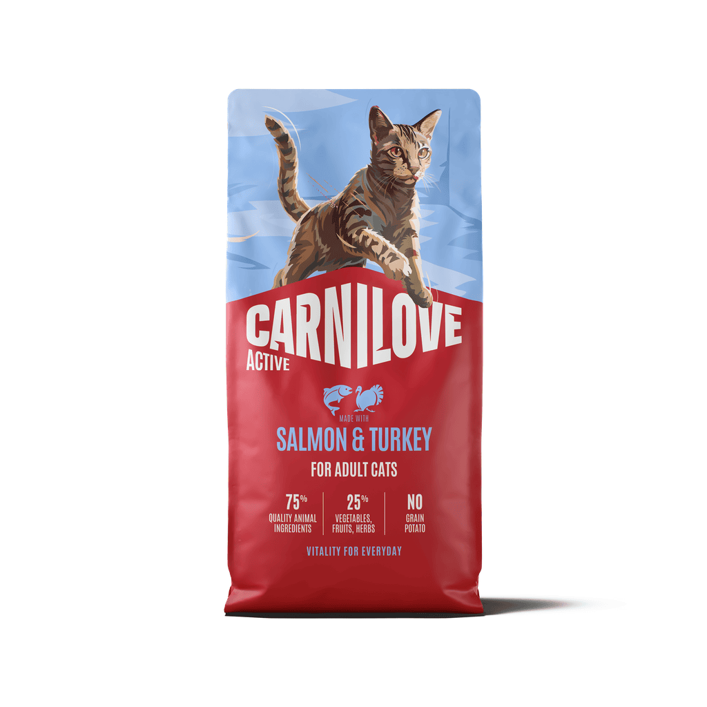 CARNILOVE ACTIVE Cat Salmon & Turkey sausas pašaras katėms 6 kg CARNILOVE ACTIVE Cat Salmon & Turkey sausas pašaras katėms 6 kg