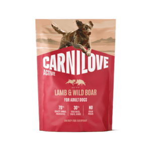 CARNILOVE ACTIVE Dog Lamb & Wild Boar sausas pašaras šunims 1,5 kg