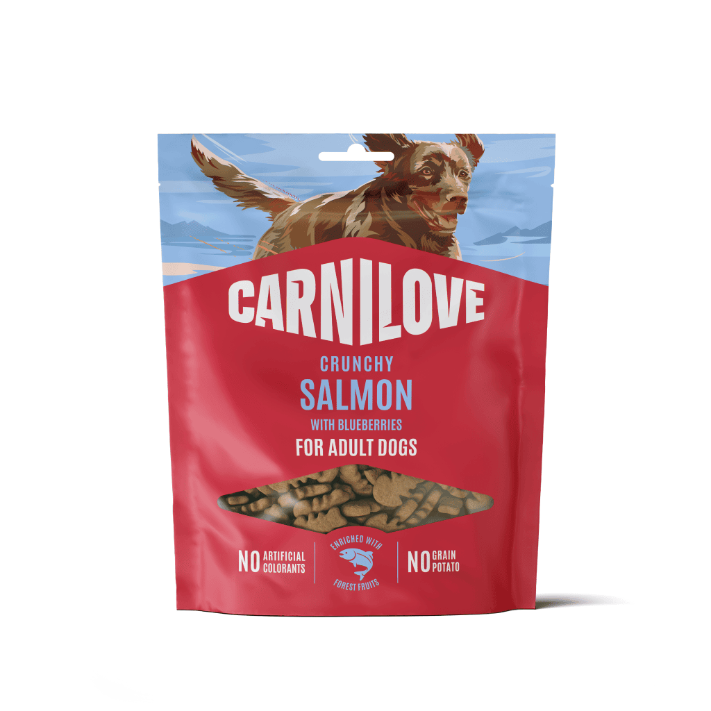 CARNILOVE Crunchy Snack Salmon with Blueberries skanėstai šunims 200 g CARNILOVE Crunchy Snack Salmon with Blueberries skanėstai šunims 200 g