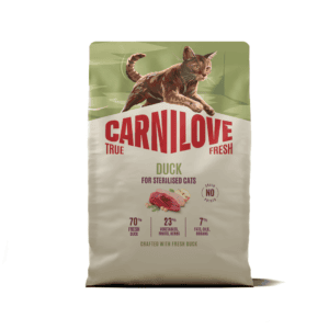 CARNILOVE TRUE FRESH Cat Dry Duck Adult Cat Sterilised sausas maistas katėms 2 kg