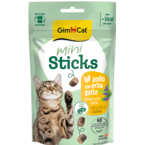 GIMCAT MINI STICKS CHICKEN WITH CATNIP 50 G