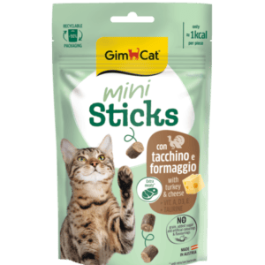 GIMCAT MINI STICKS WITH TURKEY & CHEESE 50 G