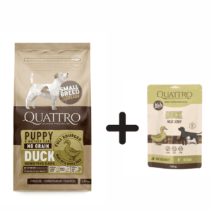 QUATTRO Puppy and Mother su antiena 7kg + Quattro skanėstai