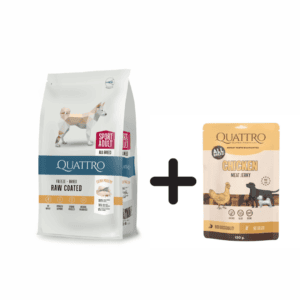 QUATTRO Sport Adult su paukštiena 12 kg +Quattro skanėstai