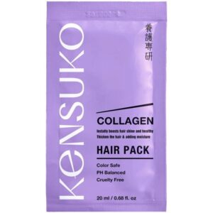 Gyvūnų prekės 18 Kaukė plaukams KENSUKO Collagen Hair Pack ploniems trapiems plaukams 20ml