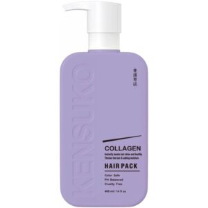 Kaukė plaukams KENSUKO Collagen Hair Pack ploniems trapiems plaukams 400 ml