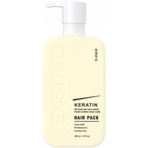 Kaukė plaukams KENSUKO Keratin Hair Pack sausiems pažeistiems plaukams 400 ml