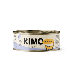 Gyvūnų prekės 16 Kimo Tuna konservuotas pašaras katėms su tunu 70g