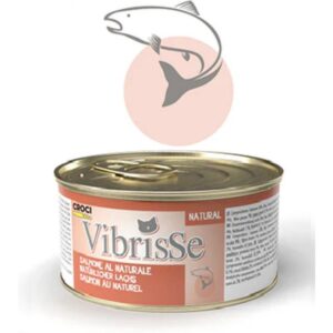 VIBRISSE konservai katėms su lašiša 70g